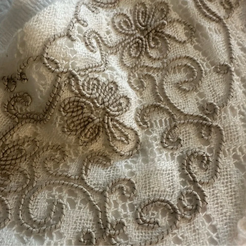 Free People Rhiannon Convertible Embroidered Waist Handkerchief Hem Maxi Skirt M - Picture 6 of 12